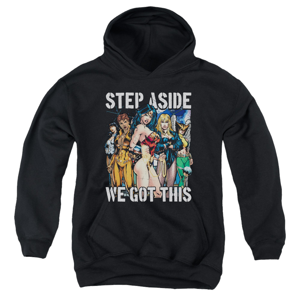 Justice League Heroines - Youth Hoodie Youth Hoodie (Ages 8-12) Justice League   
