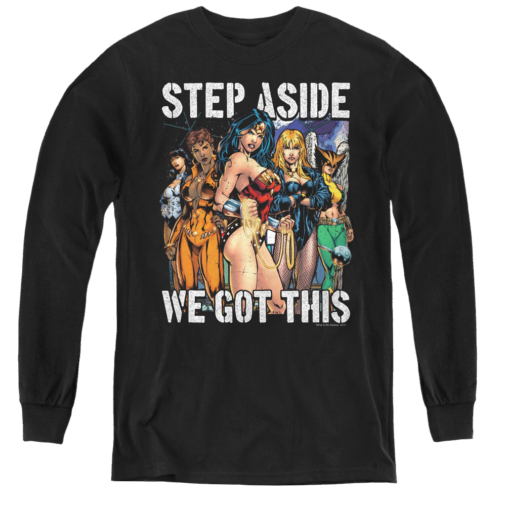 Justice League Heroines - Youth Long Sleeve T-Shirt Youth Long Sleeve T-Shirt Justice League   