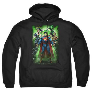Justice League Power Burst Pullover Hoodie Pullover Hoodie Justice League   