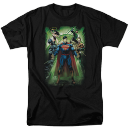 Justice League Power Burst Men's Regular Fit T-Shirt Men's Regular Fit T-Shirt Justice League   