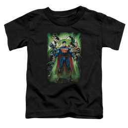 Justice League Power Burst - Toddler T-Shirt Toddler T-Shirt Justice League   