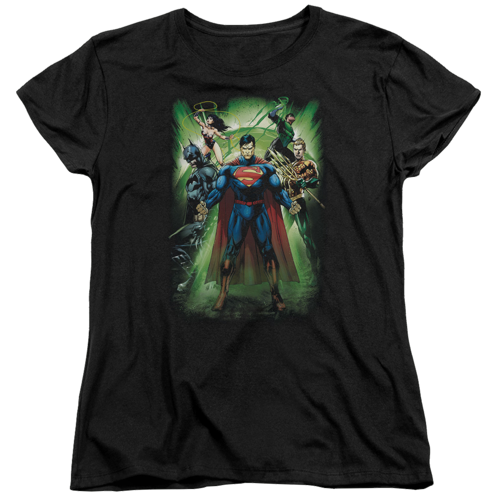 Justice League Power Burst Women's T-Shirt Women's T-Shirt Justice League   