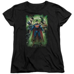 Justice League Power Burst Women's T-Shirt Women's T-Shirt Justice League   