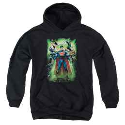 Justice League Power Burst - Youth Hoodie Youth Hoodie (Ages 8-12) Justice League   