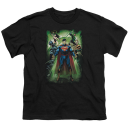Justice League Power Burst - Youth T-Shirt Youth T-Shirt (Ages 8-12) Justice League   