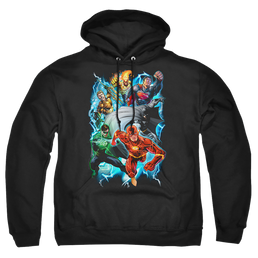 Justice League Electric Team Pullover Hoodie Pullover Hoodie Justice League   