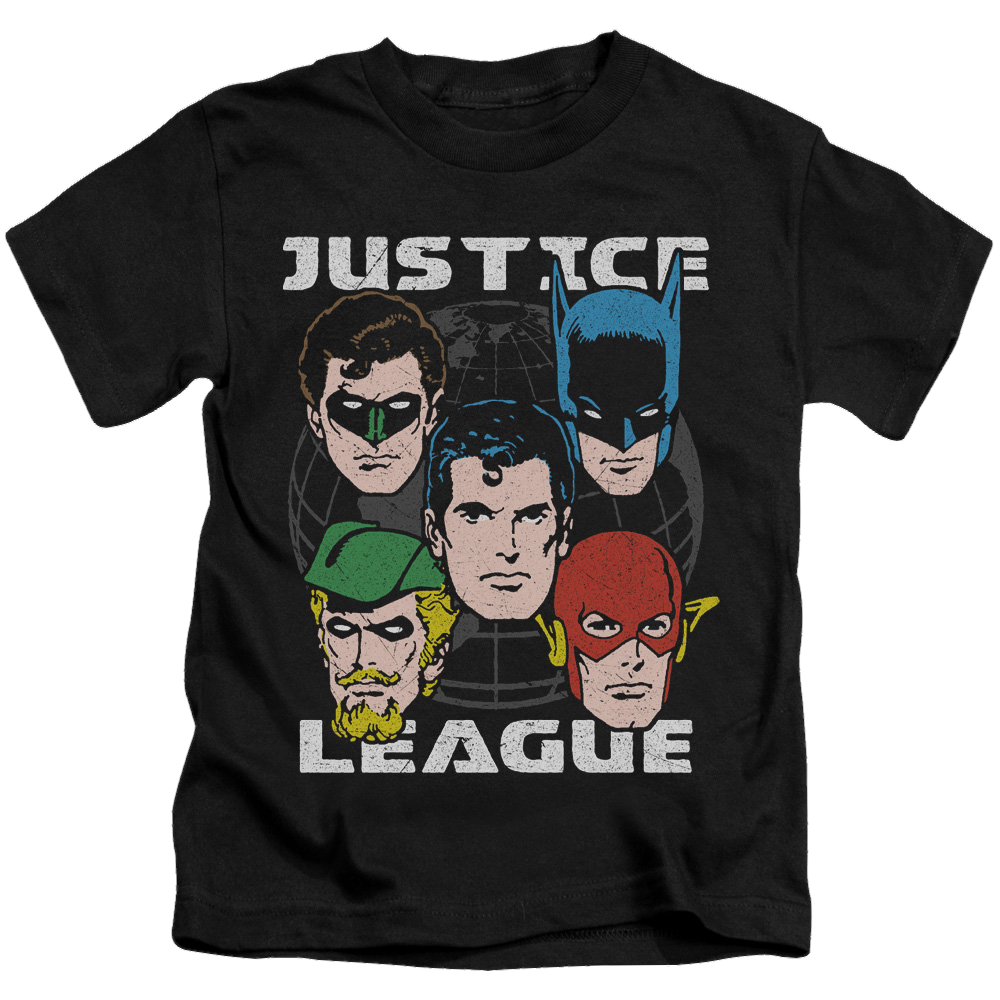 Justice League Head Of States - Kid's T-Shirt Kid's T-Shirt (Ages 4-7) Justice League   