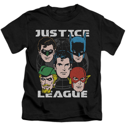 Justice League Head Of States - Kid's T-Shirt Kid's T-Shirt (Ages 4-7) Justice League   