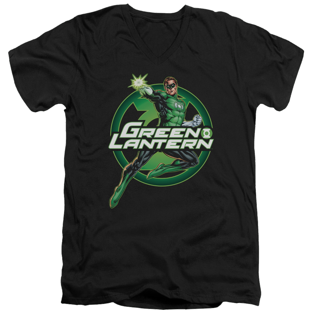 Green Lantern Lantern Glow - Men's V-Neck T-Shirt Men's V-Neck T-Shirt Green Lantern   