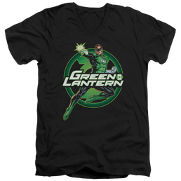 Green Lantern Lantern Glow - Men's V-Neck T-Shirt Men's V-Neck T-Shirt Green Lantern   