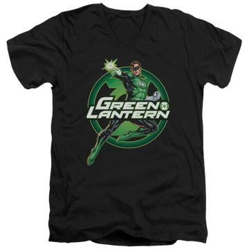 Green Lantern Lantern Glow - Men's V-Neck T-Shirt Men's V-Neck T-Shirt Green Lantern   