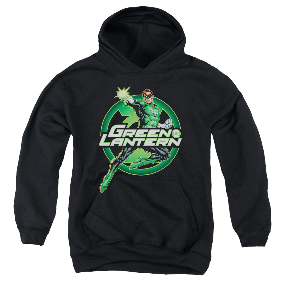 Green Lantern Lantern Glow - Youth Hoodie Youth Hoodie (Ages 8-12) Green Lantern   