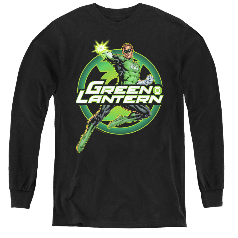 Green Lantern Lantern Glow - Youth Long Sleeve T-Shirt Youth Long Sleeve T-Shirt Green Lantern   