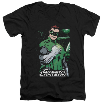 Green Lantern Fist Flare - Men's V-Neck T-Shirt Men's V-Neck T-Shirt Green Lantern   