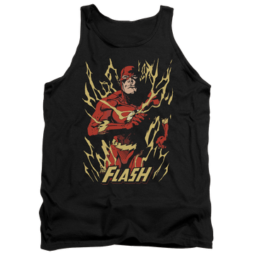 Black men's tank with Flash Flare graphic