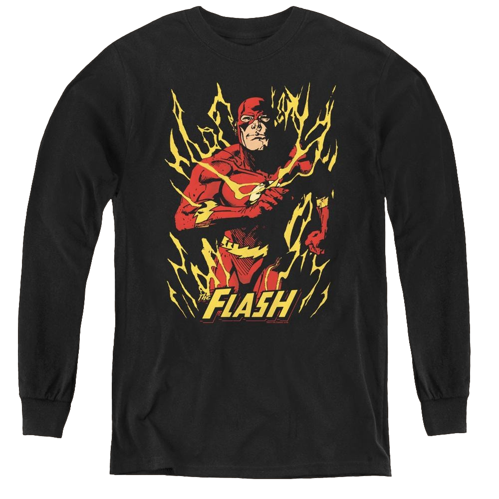 Flash, The Flash Flare - Youth Long Sleeve T-Shirt Youth Long Sleeve T-Shirt The Flash   