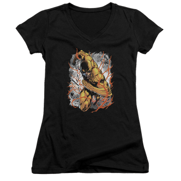Flash, The Reversed - Juniors V-Neck T-Shirt Juniors V-Neck T-Shirt The Flash   