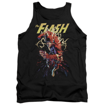 Black men's tank with The Flash Ripping Apart graphic