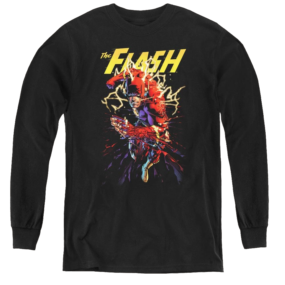 Flash, The Ripping Apart - Youth Long Sleeve T-Shirt Youth Long Sleeve T-Shirt The Flash   