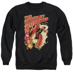 Flash, The Scarlet Speedster - Men's Crewneck Sweatshirt Men's Crewneck Sweatshirt The Flash   