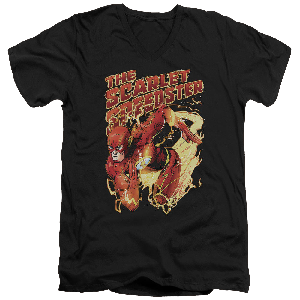 Flash, The Scarlet Speedster - Men's V-Neck T-Shirt Men's V-Neck T-Shirt The Flash   