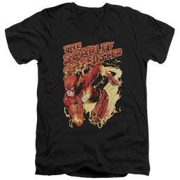 Flash, The Scarlet Speedster - Men's V-Neck T-Shirt Men's V-Neck T-Shirt The Flash   