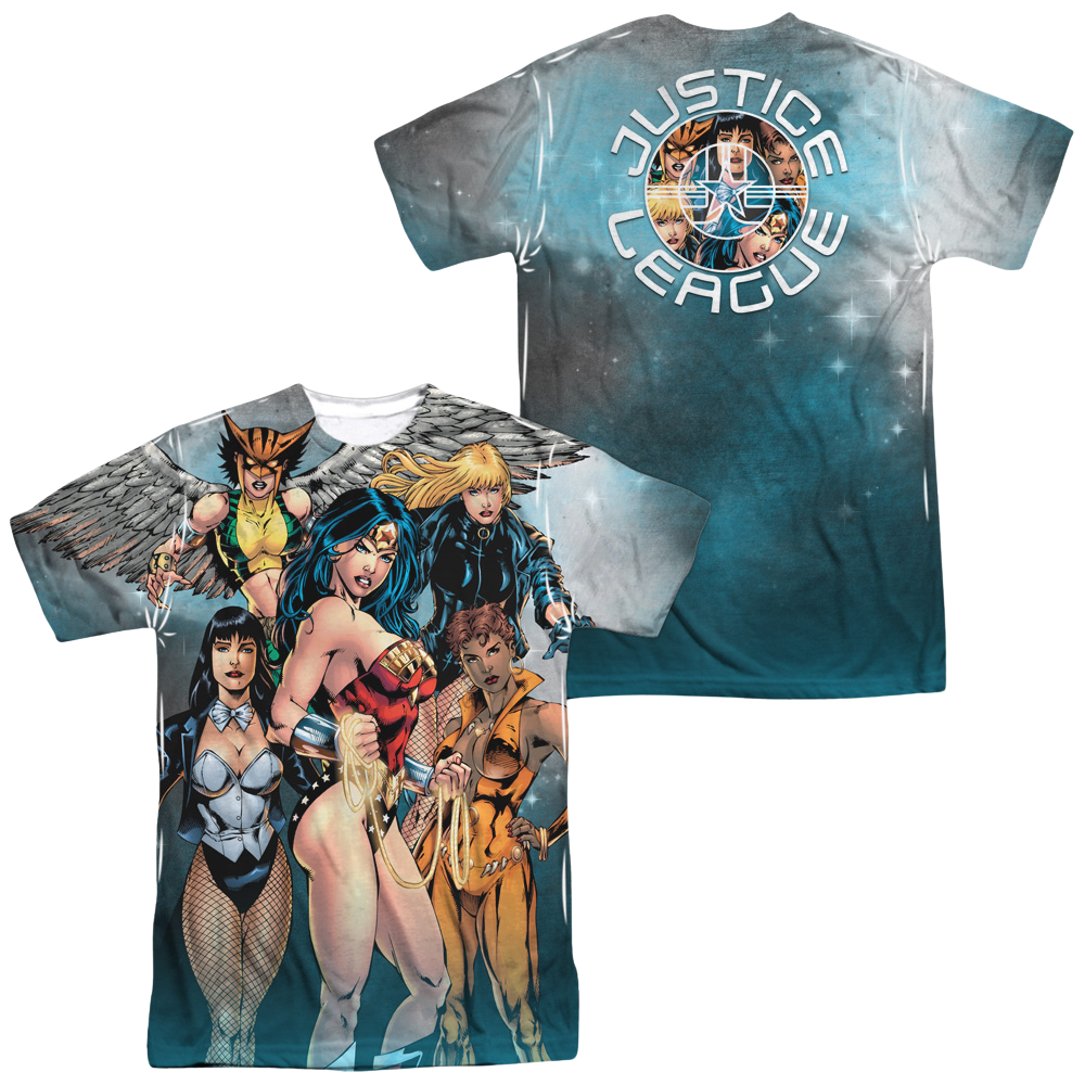 Justice League Gals Night Out Men's All Over Print T-Shirt Men's All-Over Print T-Shirt Justice League   