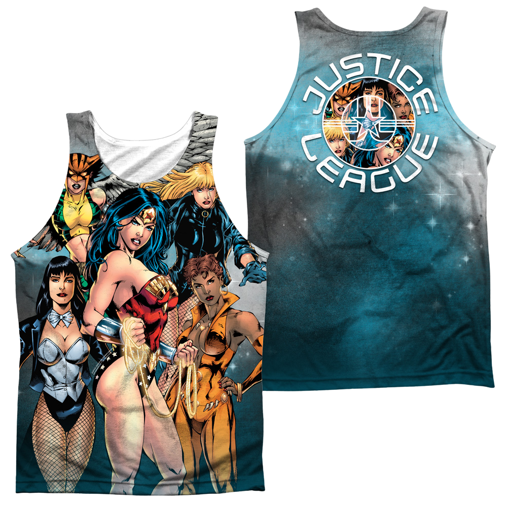 Justice League Gals Night Out Men's All Over Print Tank Men's All Over Print Tank Justice League   