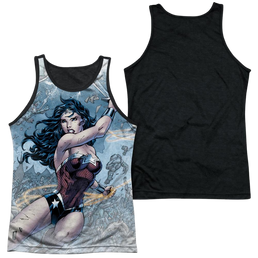 Justice League Wonder Warrior Men's Black Back Tank Men's Black Back Tank Wonder Woman   