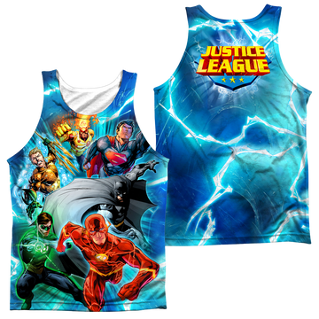 Justice League Lightning Team men's all-over print tank