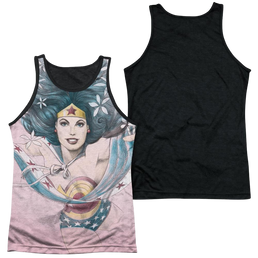 Justice League Sketched Men's Black Back Tank Men's Black Back Tank Wonder Woman   