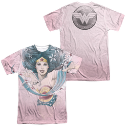 Justice League Sketched Men's All Over Print T-Shirt Men's All-Over Print T-Shirt Wonder Woman   