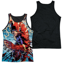 Flash, The Ripping And Tearing - Men's Black Back Tank Top Men's Black Back Tank The Flash   
