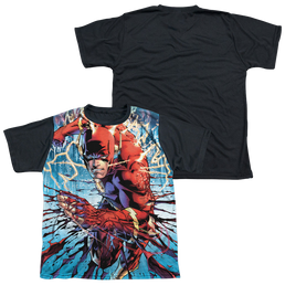 Flash, The Ripping And Tearing - Youth Black Back T-Shirt Youth Black Back T-Shirt (Ages 8-12) The Flash   