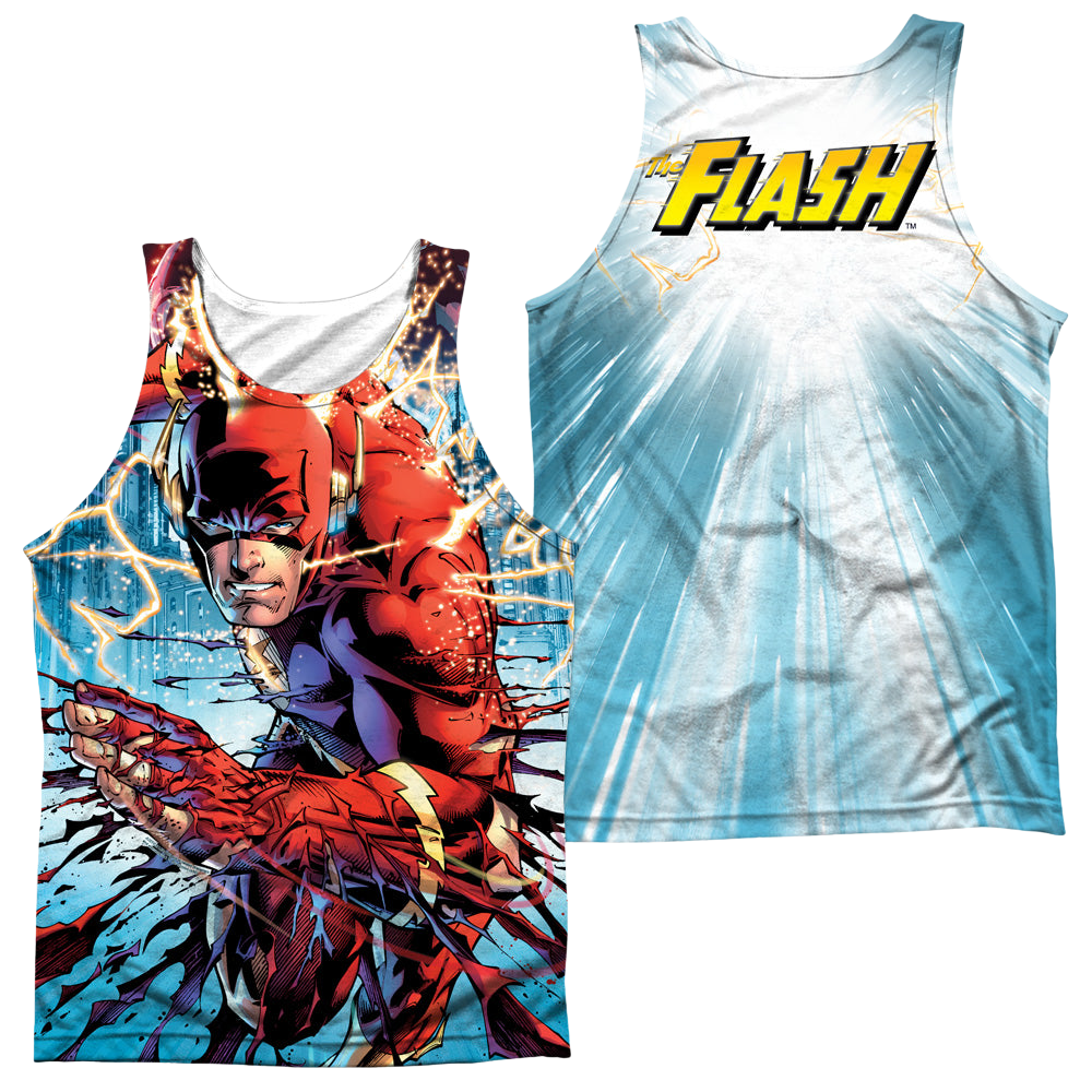 Flash, The Ripping And Tearing (F/B) - Men's All Over Print Tank Top Men's All Over Print Tank The Flash   