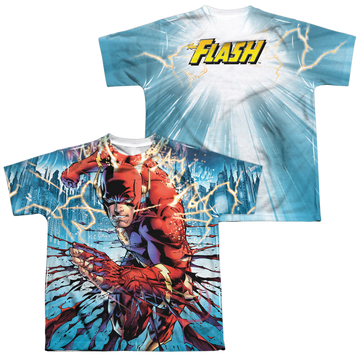 The Flash Ripping And Tearing youth all-over print t-shirt for ages 8 to 12