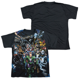 Justice League Forever Evil - Youth Black Back T-Shirt Youth Black Back T-Shirt (Ages 8-12) Justice League   