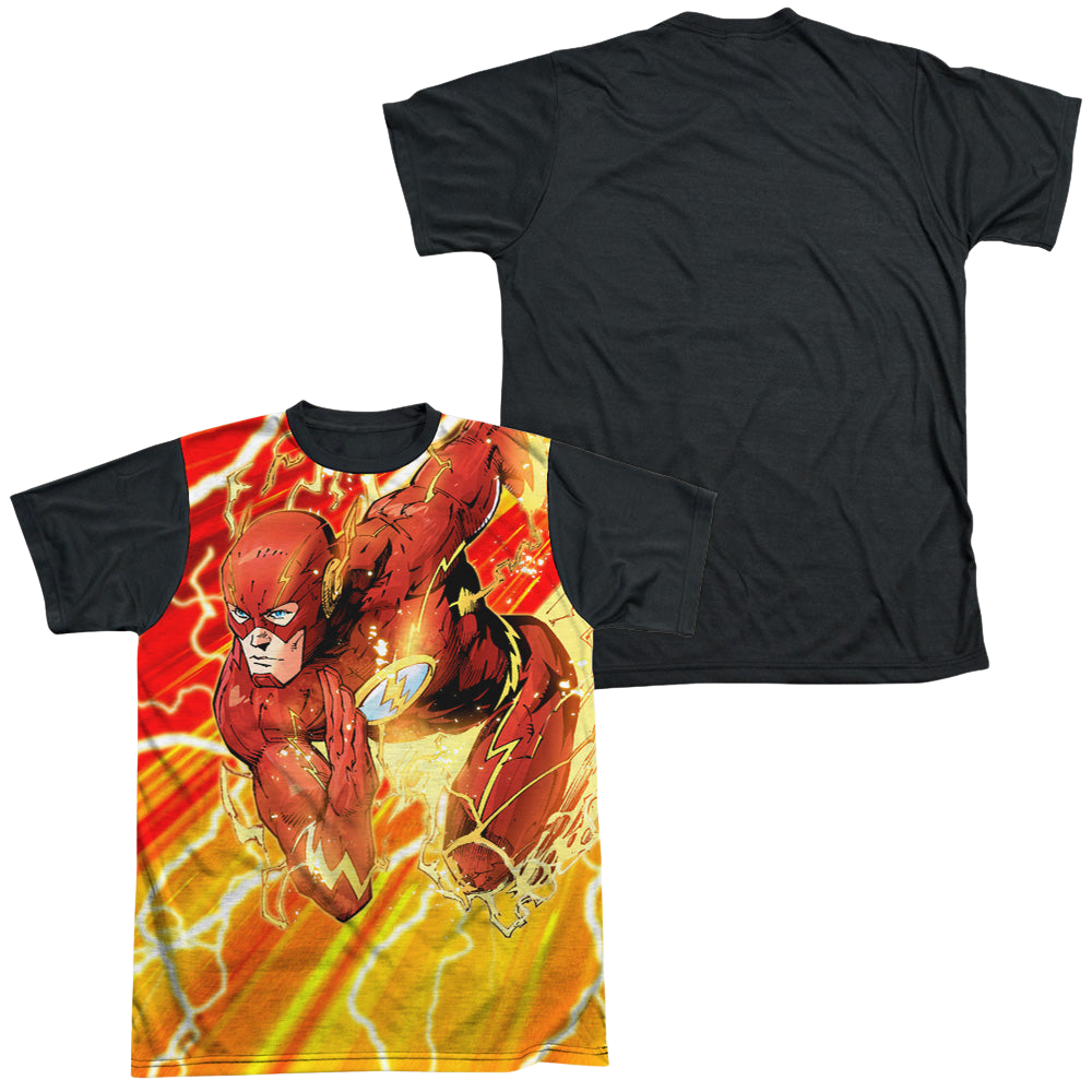 Flash, The Lightning Dash - Men's Black Back T-Shirt Men's Black Back T-Shirt The Flash   