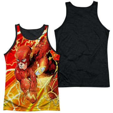 The Flash Lightning Dash men's black back tank