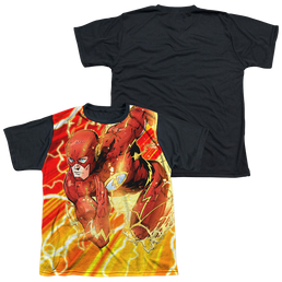 Flash, The Lightning Dash - Youth Black Back T-Shirt Youth Black Back T-Shirt (Ages 8-12) The Flash   