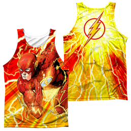 Flash, The Lightning Dash (Front/Back Print) - Men's All Over Print Tank Top Men's All Over Print Tank The Flash   