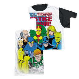 Justice League Return To Greatness Men's Black Back T-Shirt Men's Black Back T-Shirt Justice League   