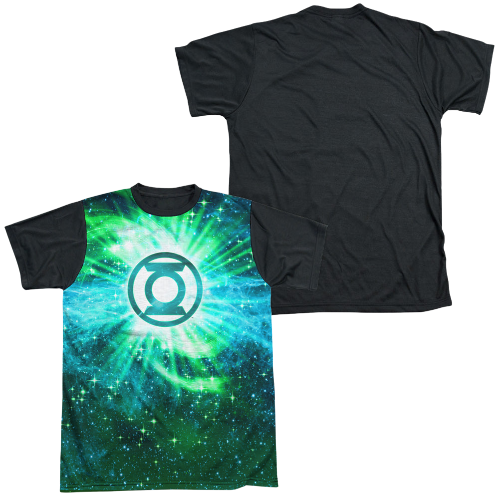 Green Lantern Power Swirl - Men's Black Back T-Shirt Men's Black Back T-Shirt Green Lantern   