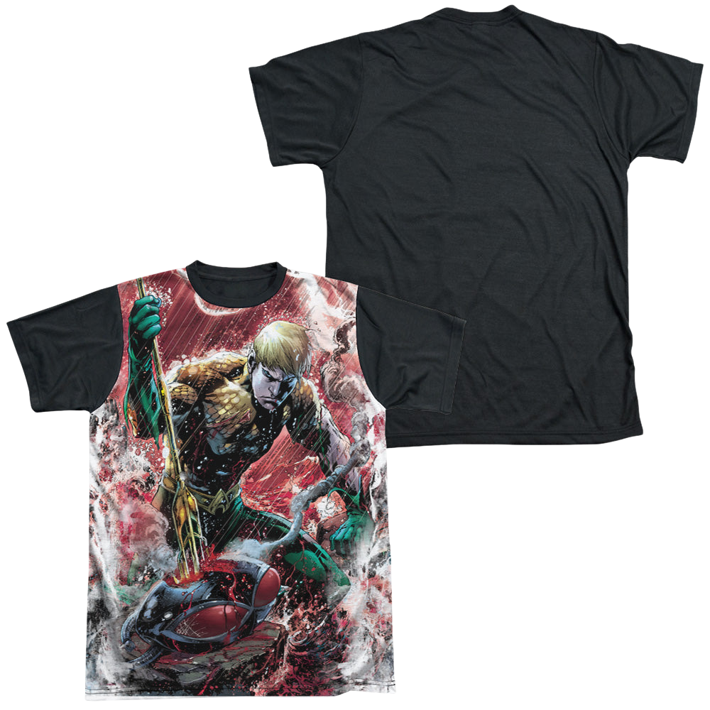 Aquaman Aquaman Vs Manta - Men's Black Back T-Shirt Men's Black Back T-Shirt Aquaman   