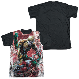Aquaman Aquaman Vs Manta - Men's Black Back T-Shirt Men's Black Back T-Shirt Aquaman   