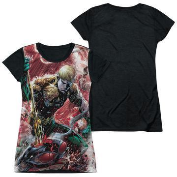 Aquaman Vs Manta juniors black back t-shirt