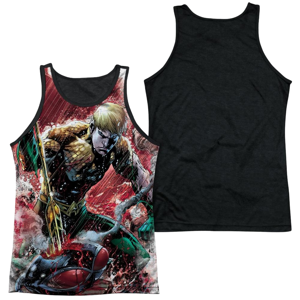 Aquaman Aquaman Vs Manta - Men's Black Back Tank Top Men's Black Back Tank Aquaman   