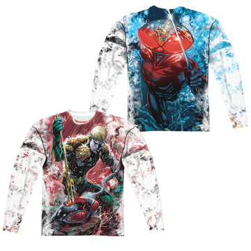 Aquaman Vs Manta men's all-over print long sleeve