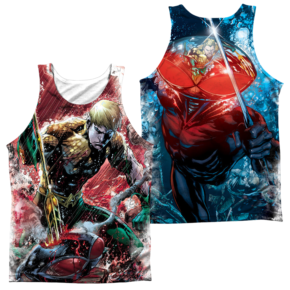 Aquaman Aquaman Vs Manta (Front/Back Print) - Men's All Over Print Tank Top Men's All Over Print Tank Aquaman   