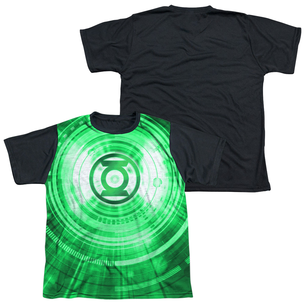 Green Lantern Radial - Youth Black Back T-Shirt Youth Black Back T-Shirt (Ages 8-12) Green Lantern   